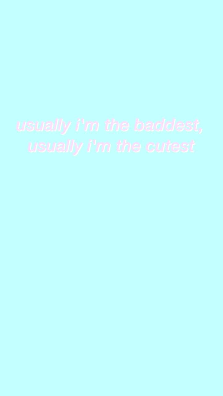 Blue Aesthetic Quotes Phone Background