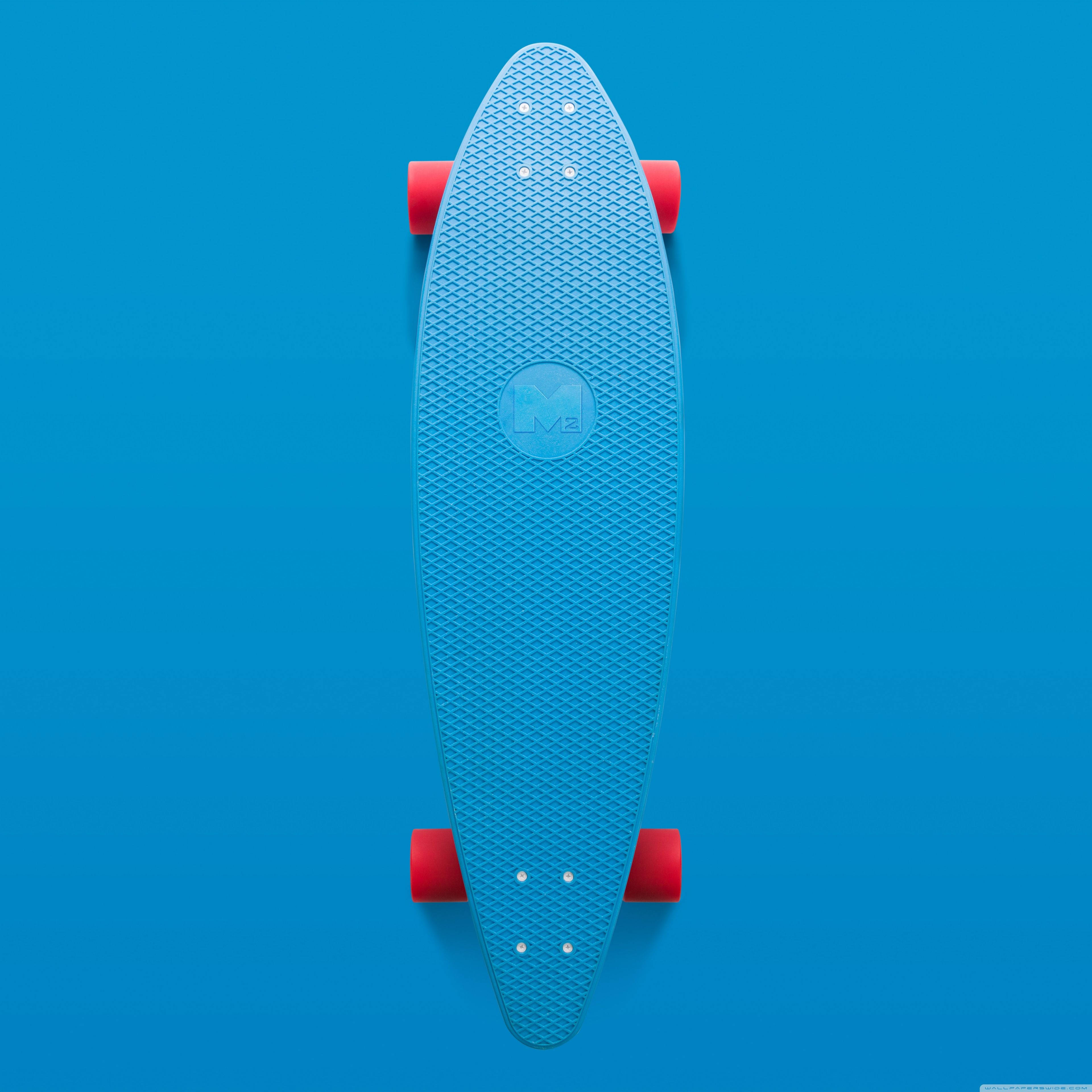 Blue Aesthetic Skateboard Background