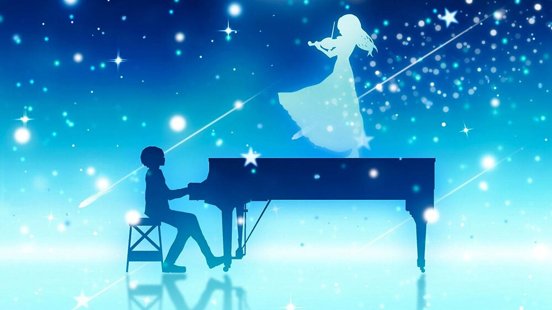 Blue Aesthetic Your Lie In April Background