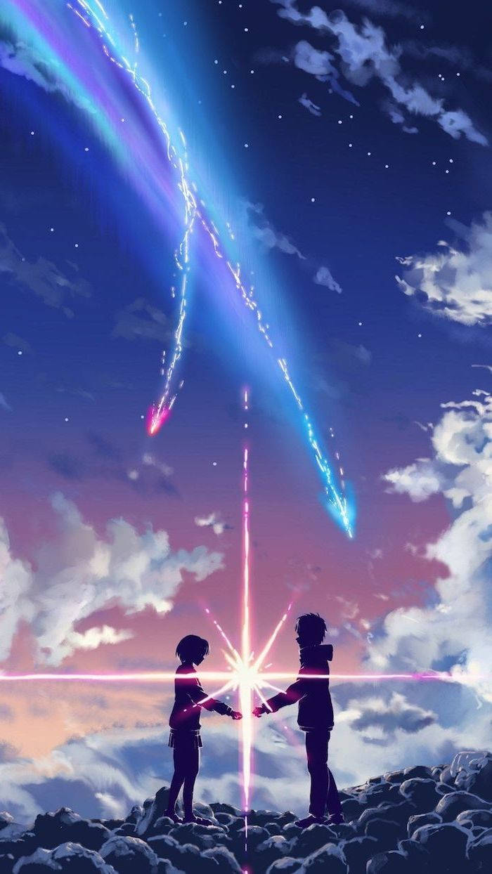 Blue Aesthetic Your Name Background
