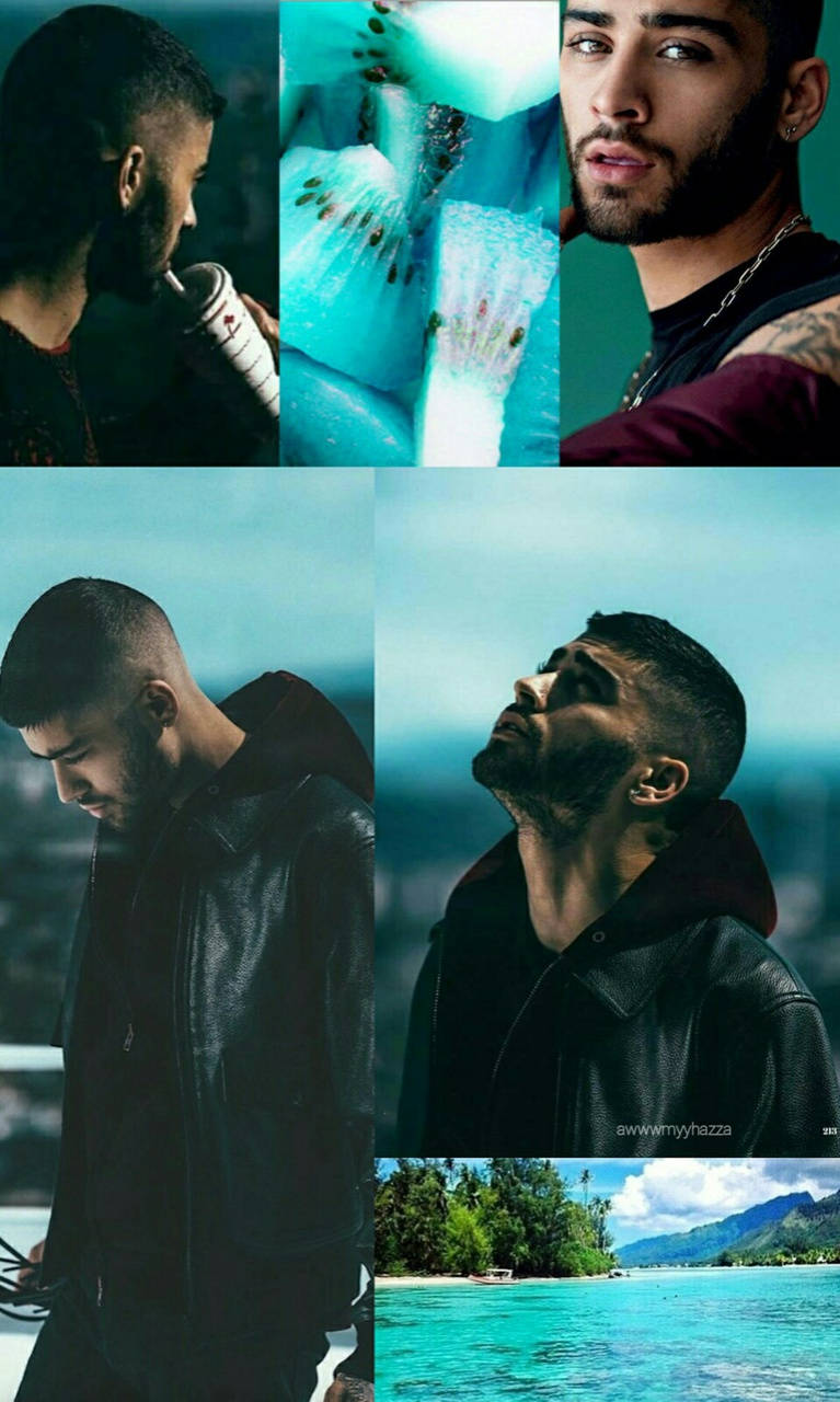 Blue Aesthetic Zayn Iphone Background