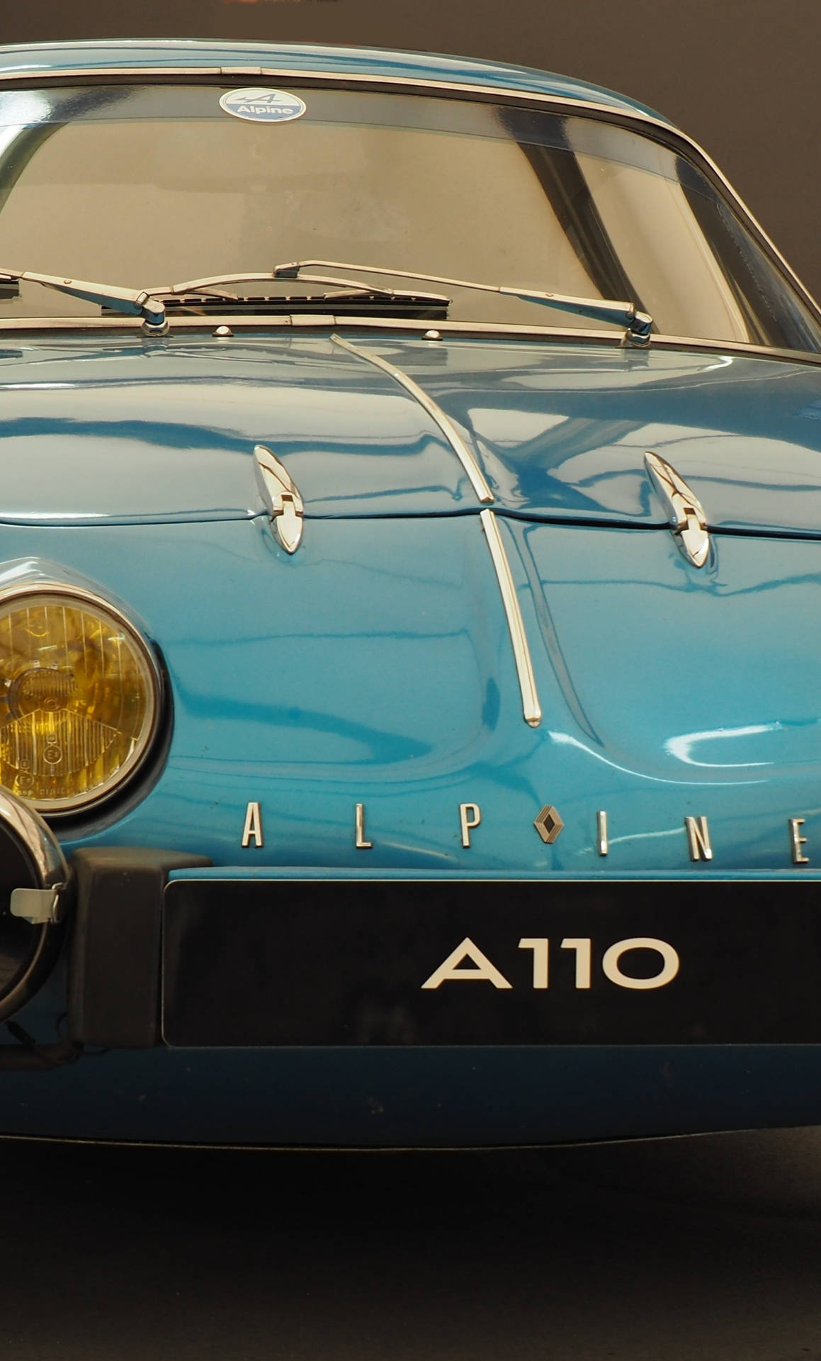 Blue Alpine A110 Car