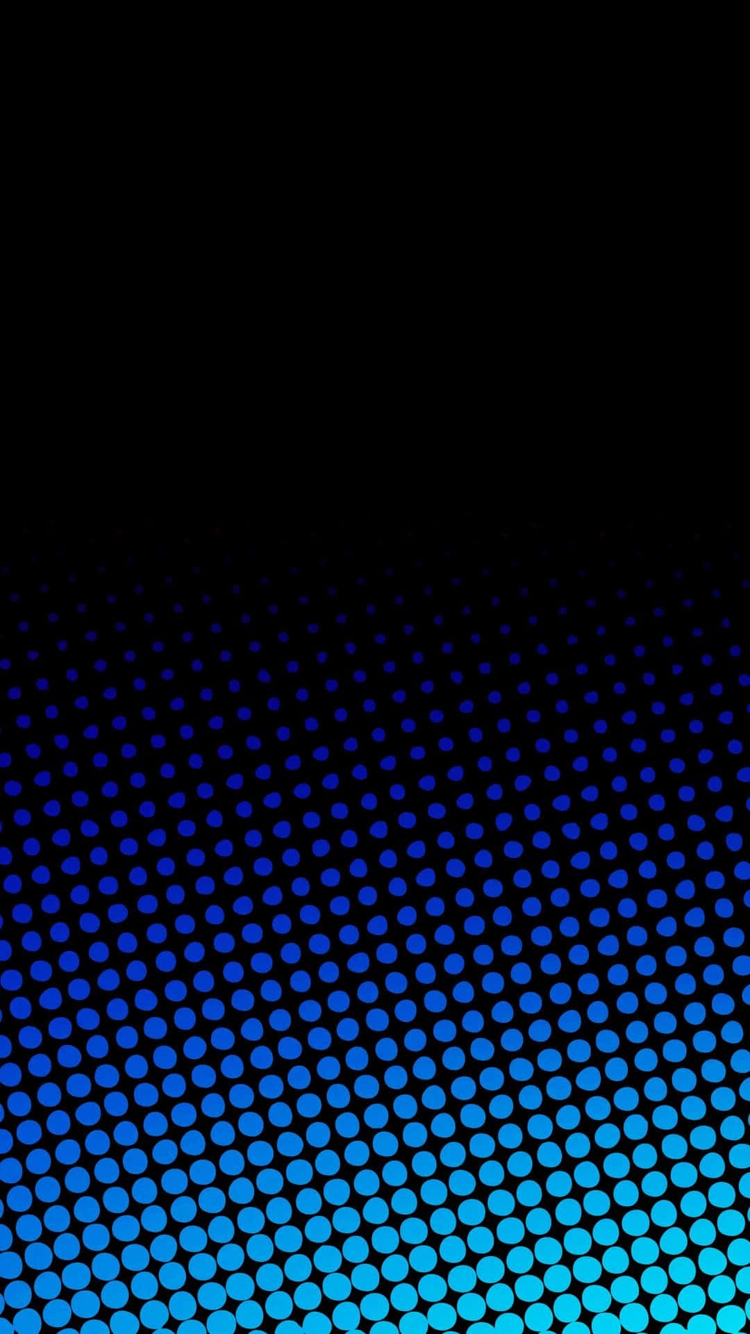 Blue Amoled Dots In Black Background