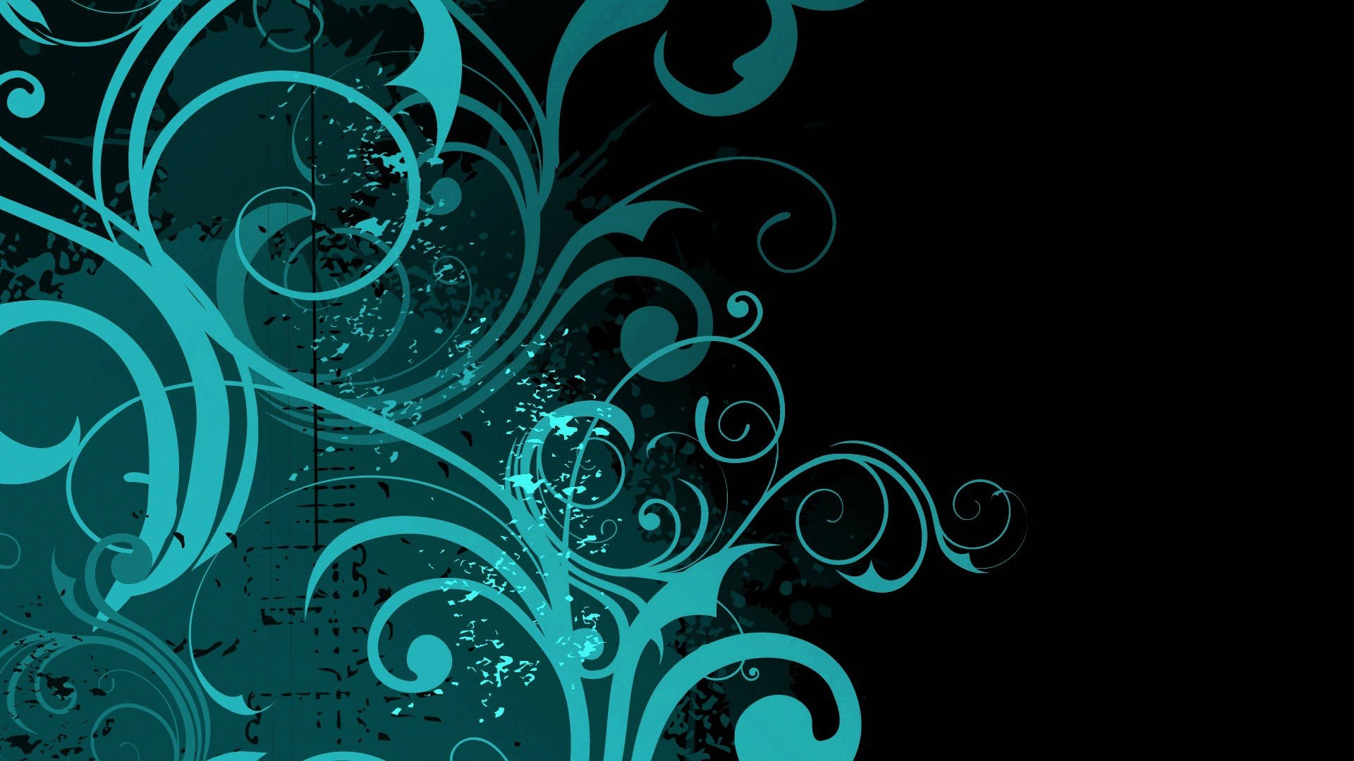 Blue And Black Abstract Presentation Background