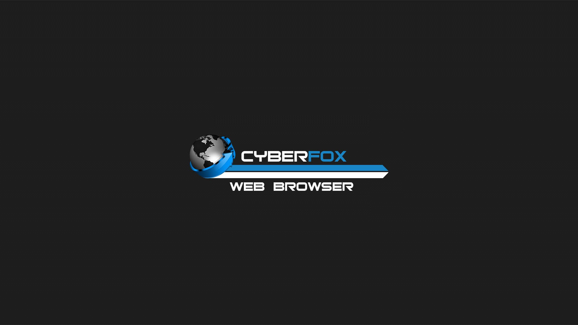 Blue And Black Cyberfox Browser Background