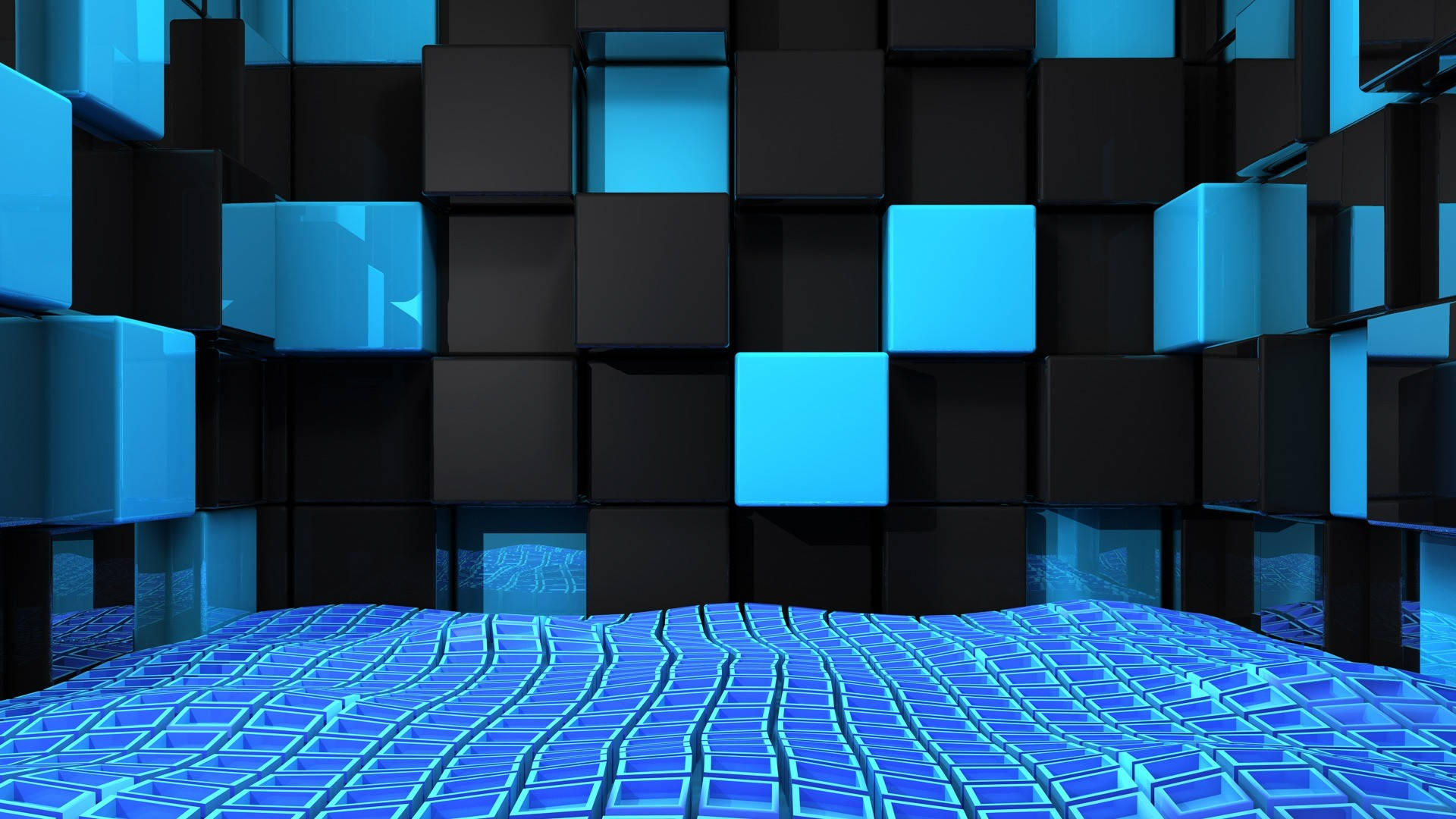 Blue And Black Hd Desktop Background