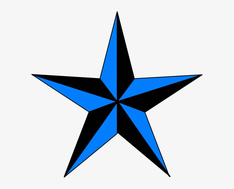 Blue And Black Star