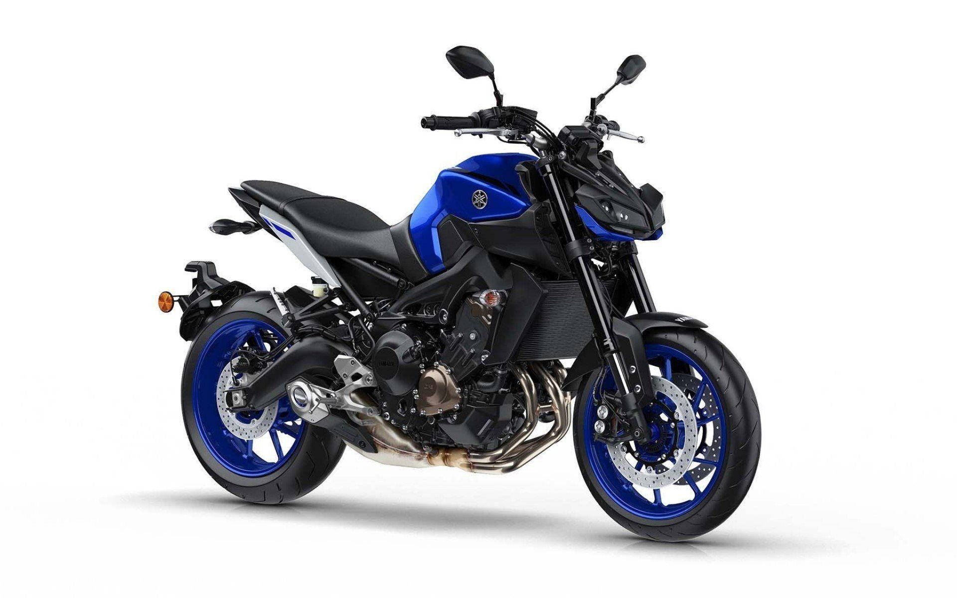 Blue And Black Yamaha Mt 15 Poster Background