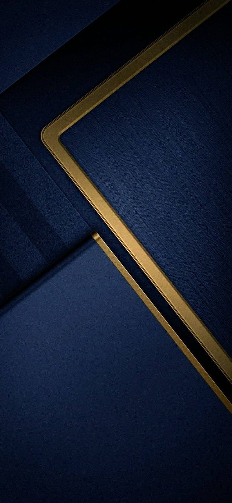 Blue And Gold Frames Background