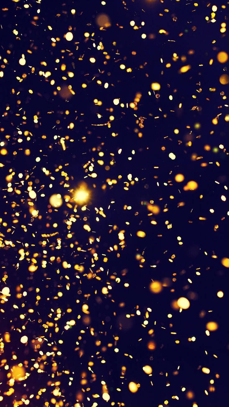 Blue And Gold Glitter Sparkle Iphone Background