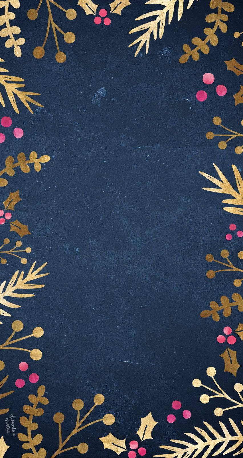Blue And Gold Ornaments Background