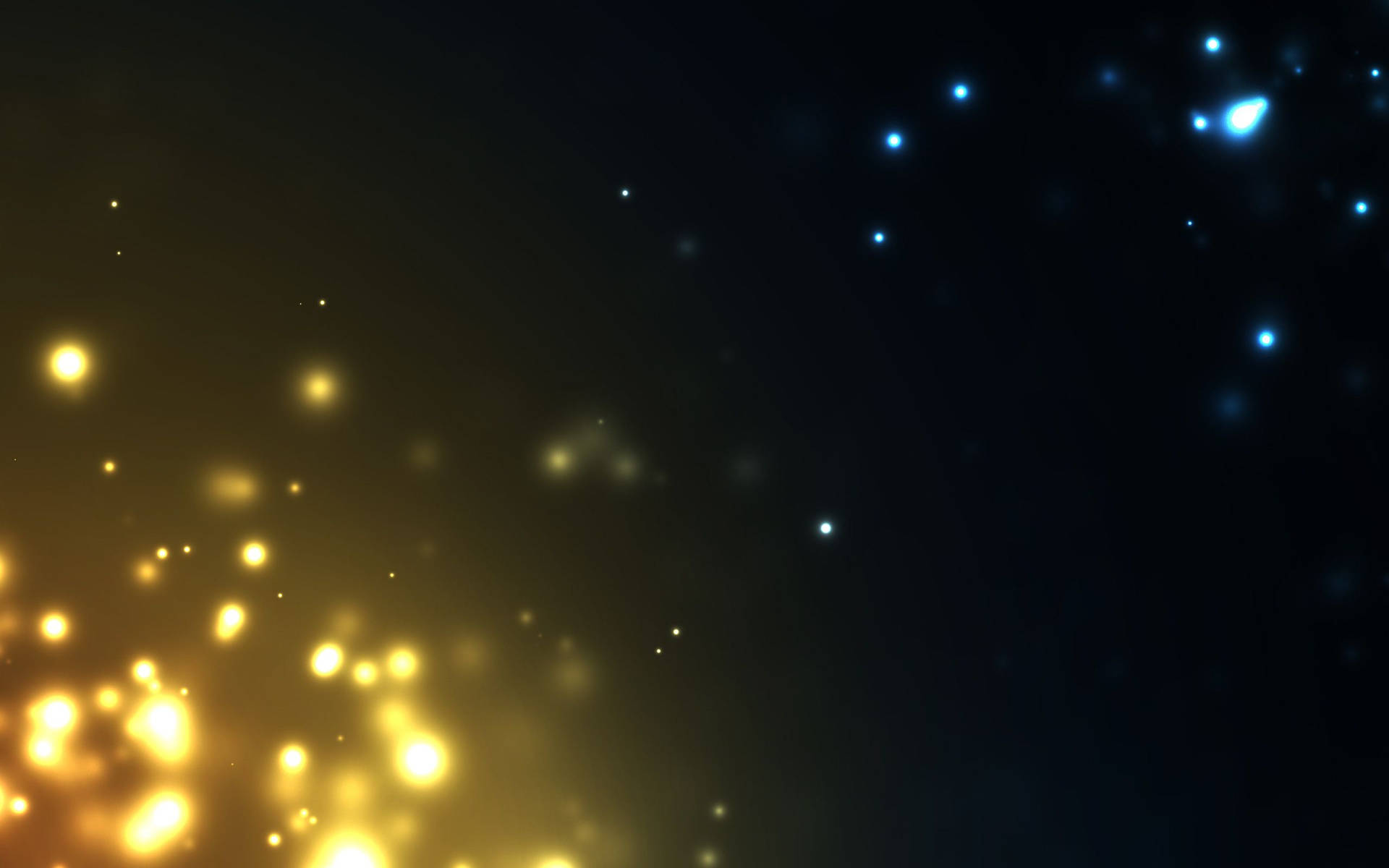 Blue And Gold Sparkles Background