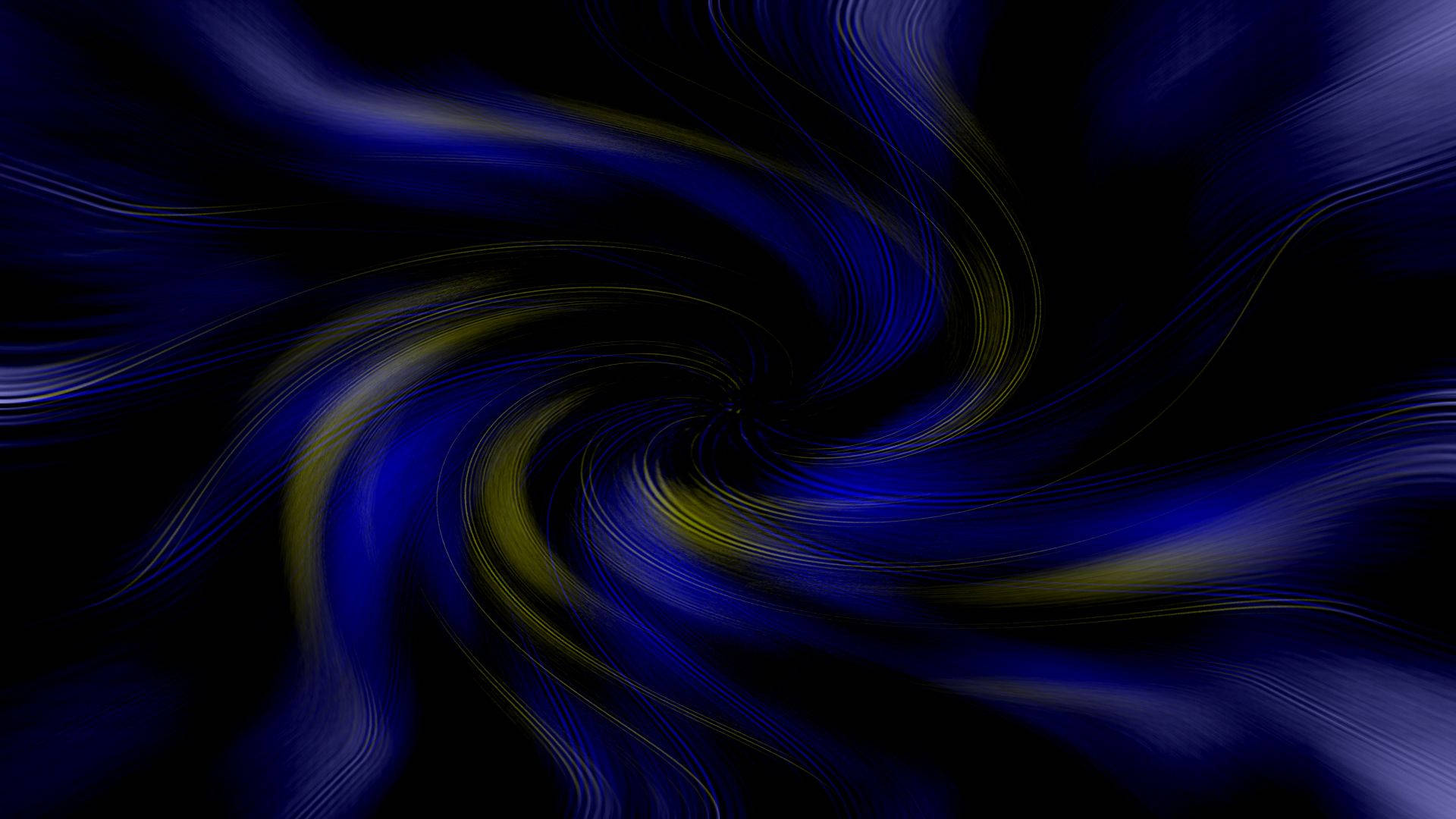 Blue And Gold Swirl Background