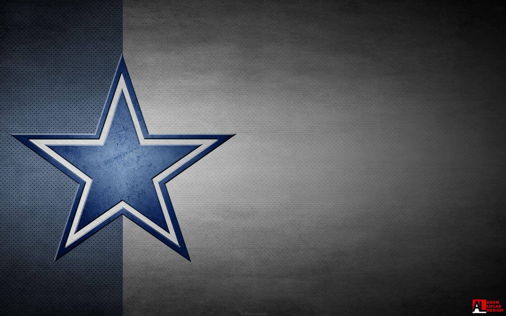 Blue And Gray Dallas Cowboys Logo Background