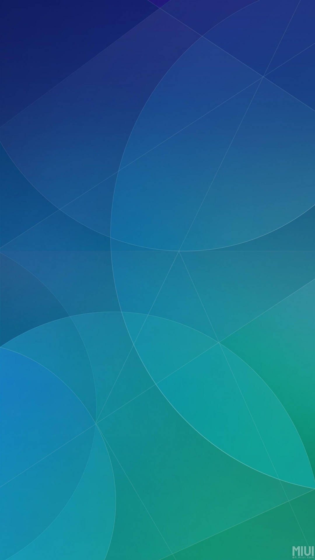 Blue And Green Circles Miui Background