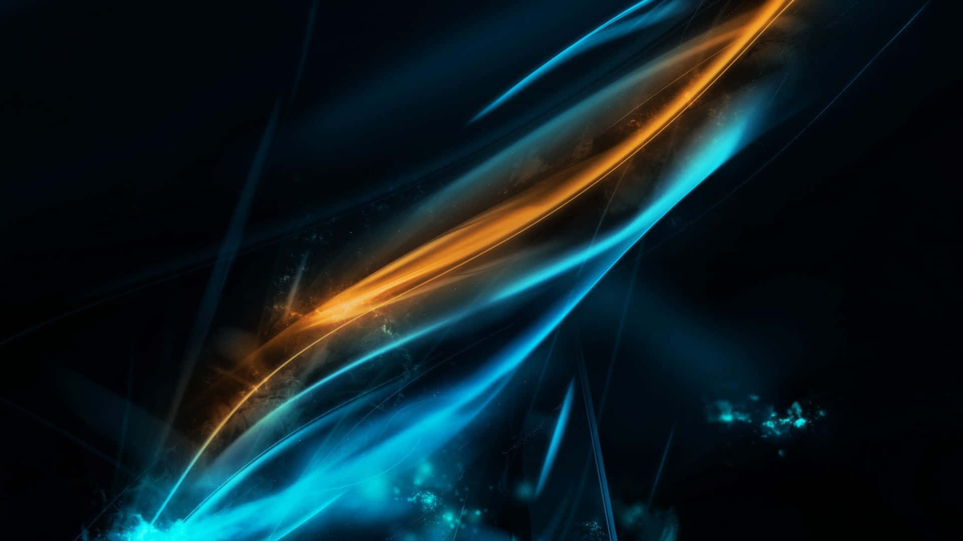 Blue And Orange Abstract Wallpaper Background