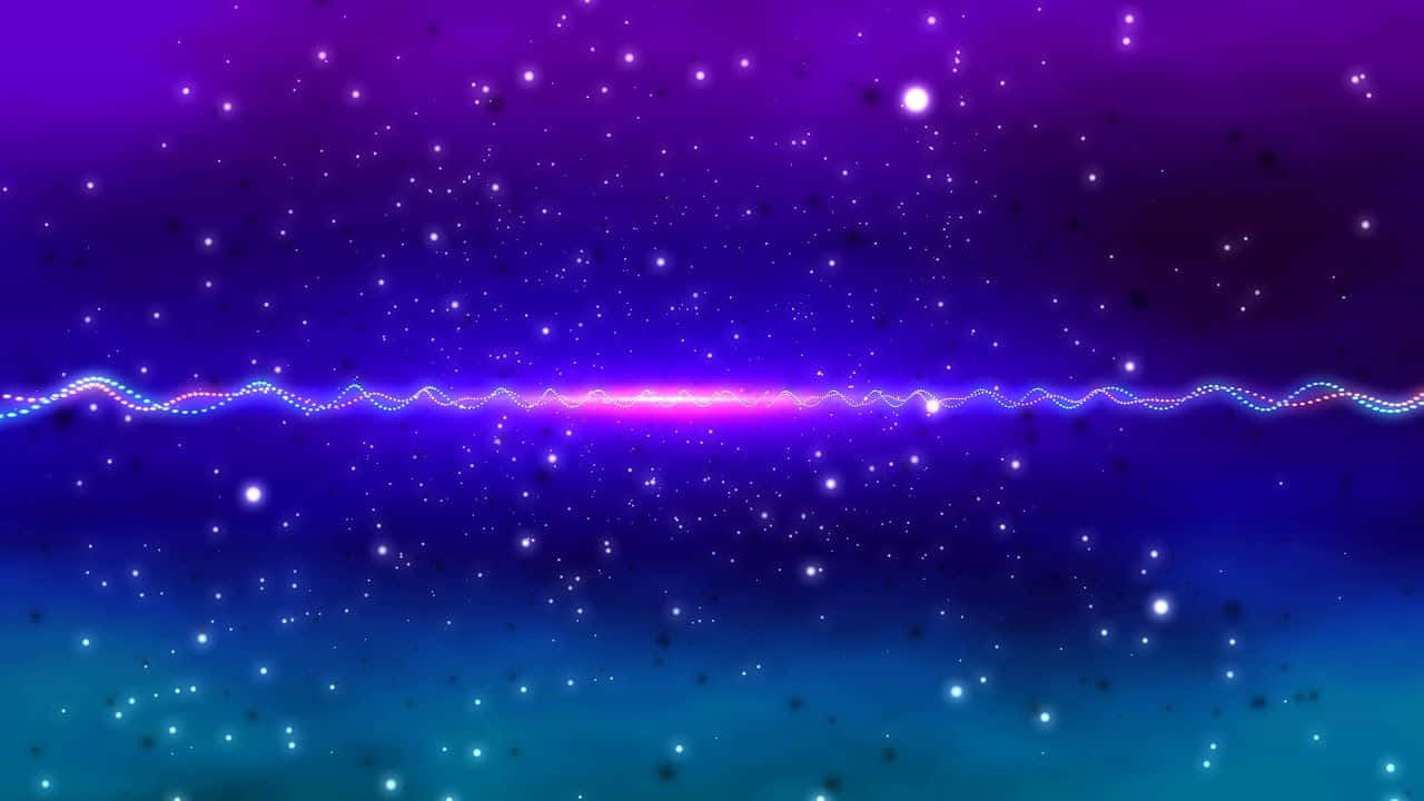 Blue And Pink Aesthetic Neon Outer Space Background