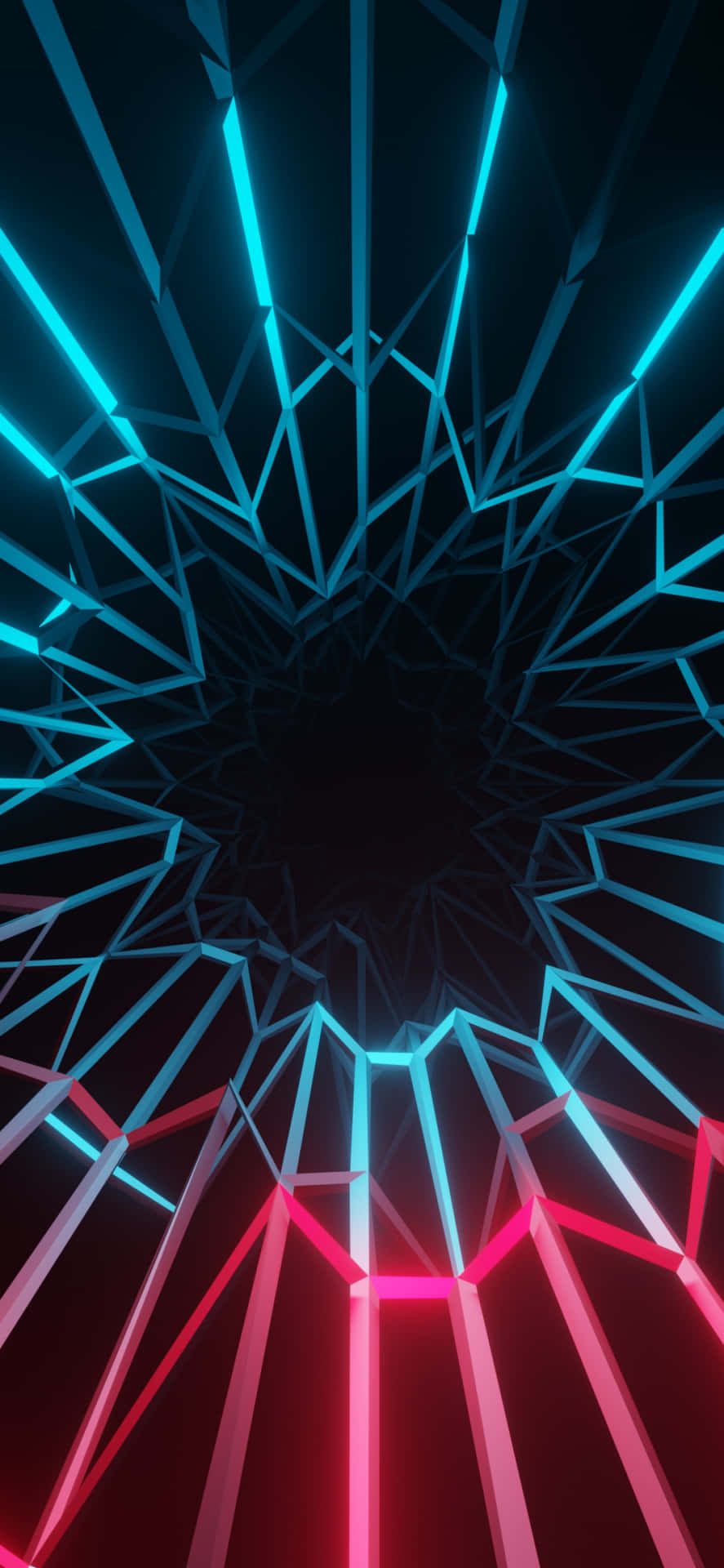 Blue And Pink Aesthetic Neon Web Background