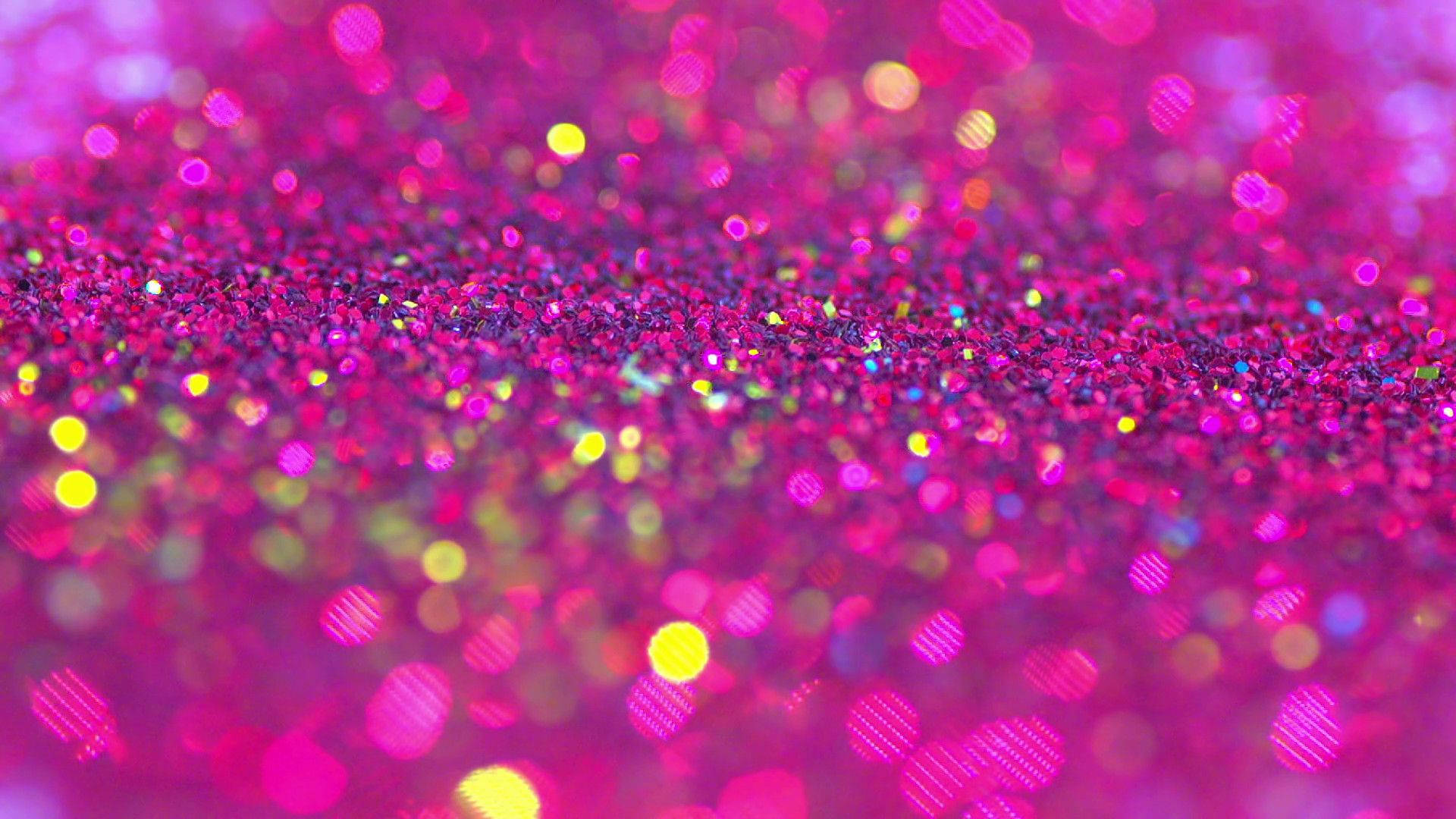 Blue And Pink Glitters Background