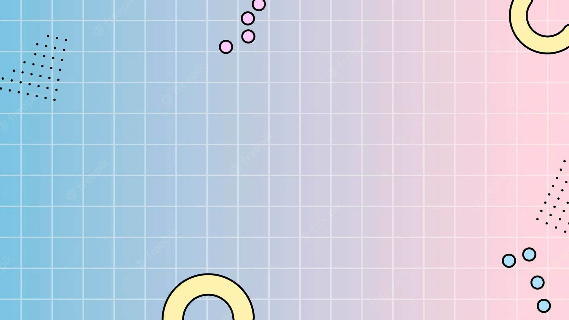 Blue And Pink Gradient Grid Aesthetic Background