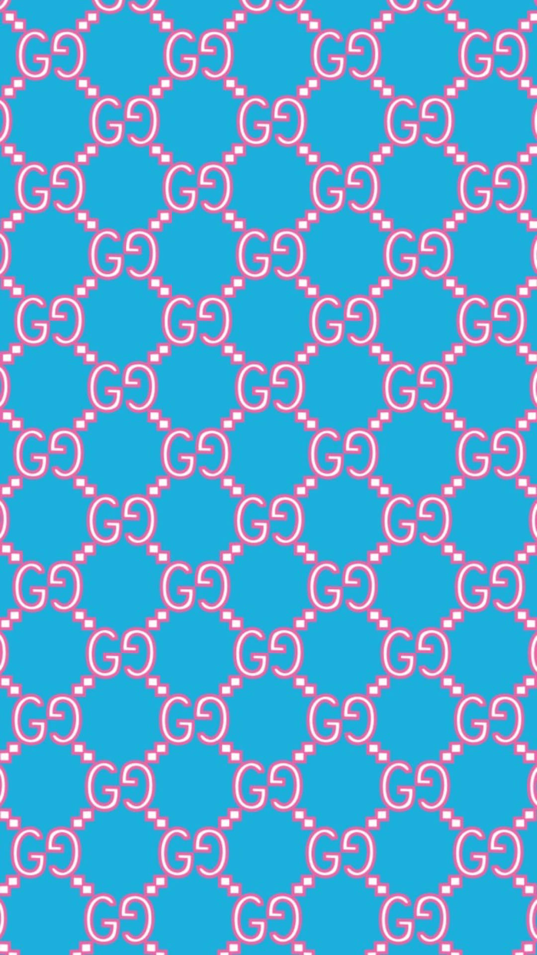Blue And Pink Gucci Pattern