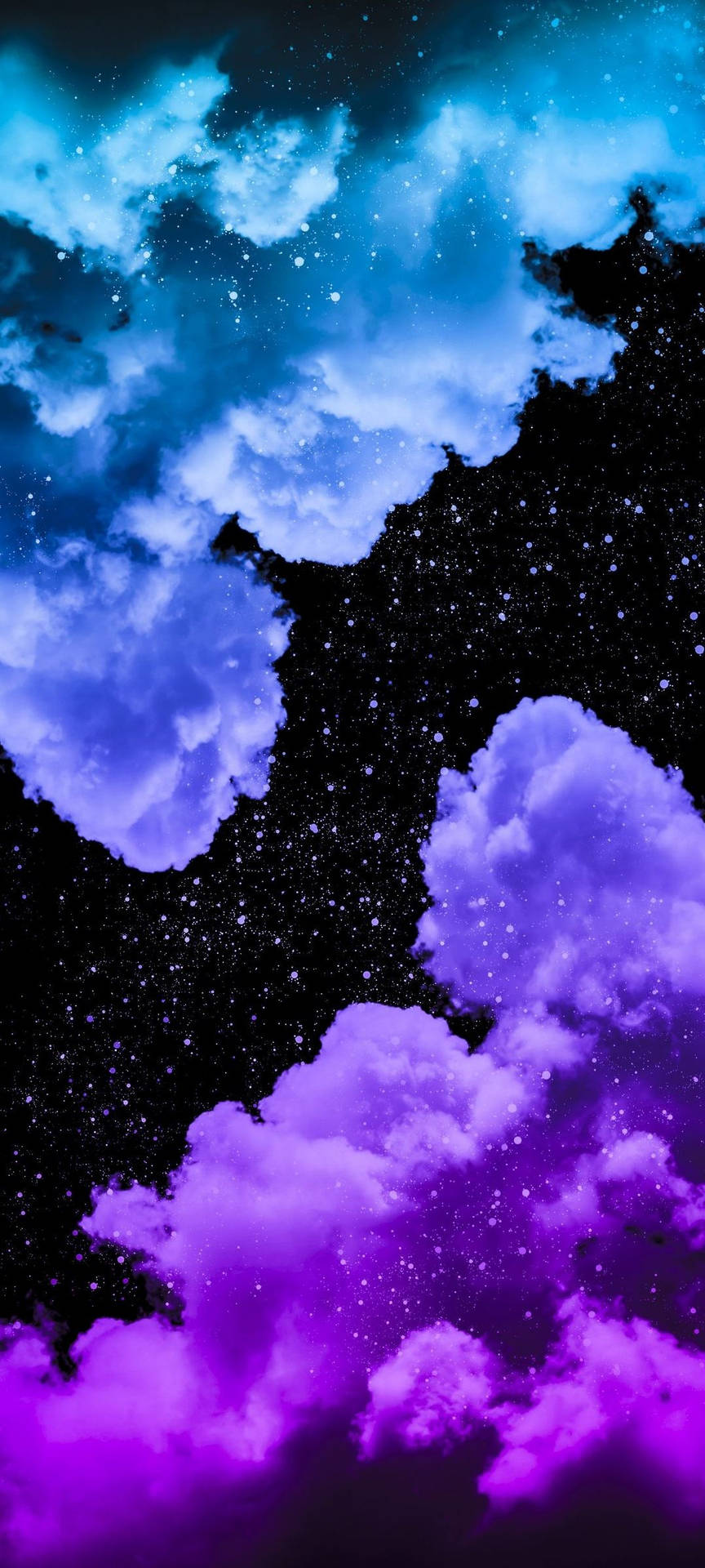 Blue And Purple Clouds Phone Background