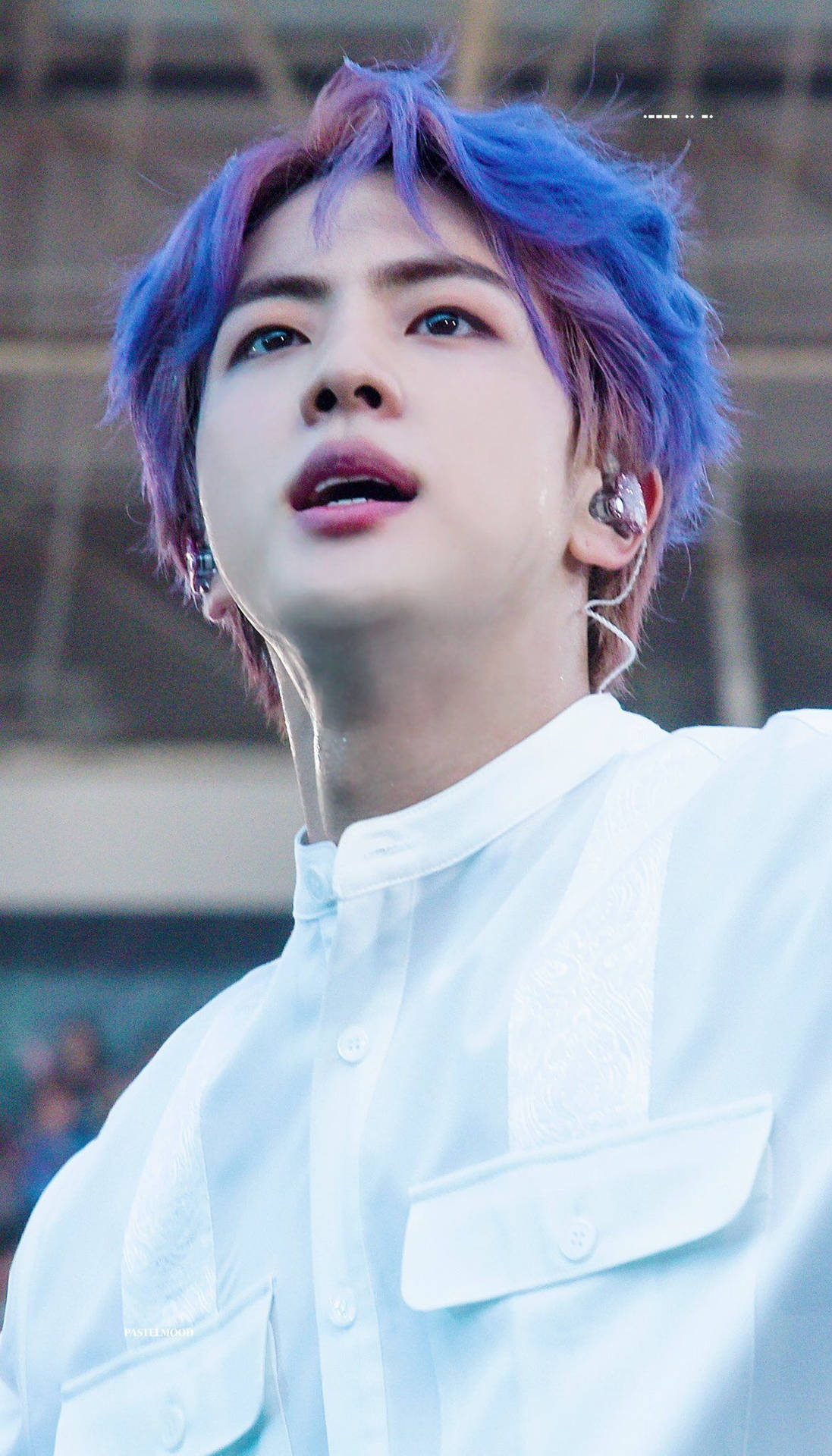 Blue And Purple Hair Bts Jin Background