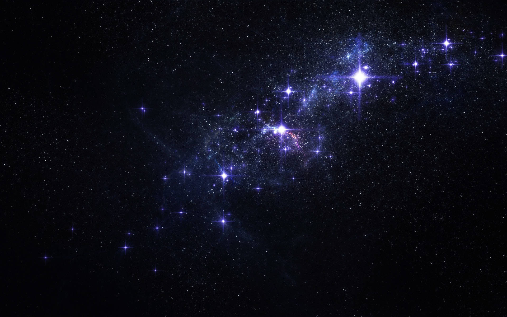 Blue And Purple High Resolution Star Background