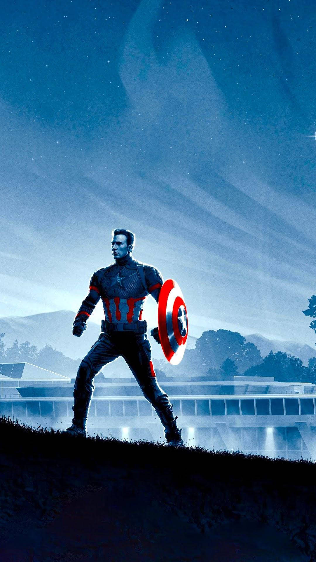 Blue And Red Captain America Iphone