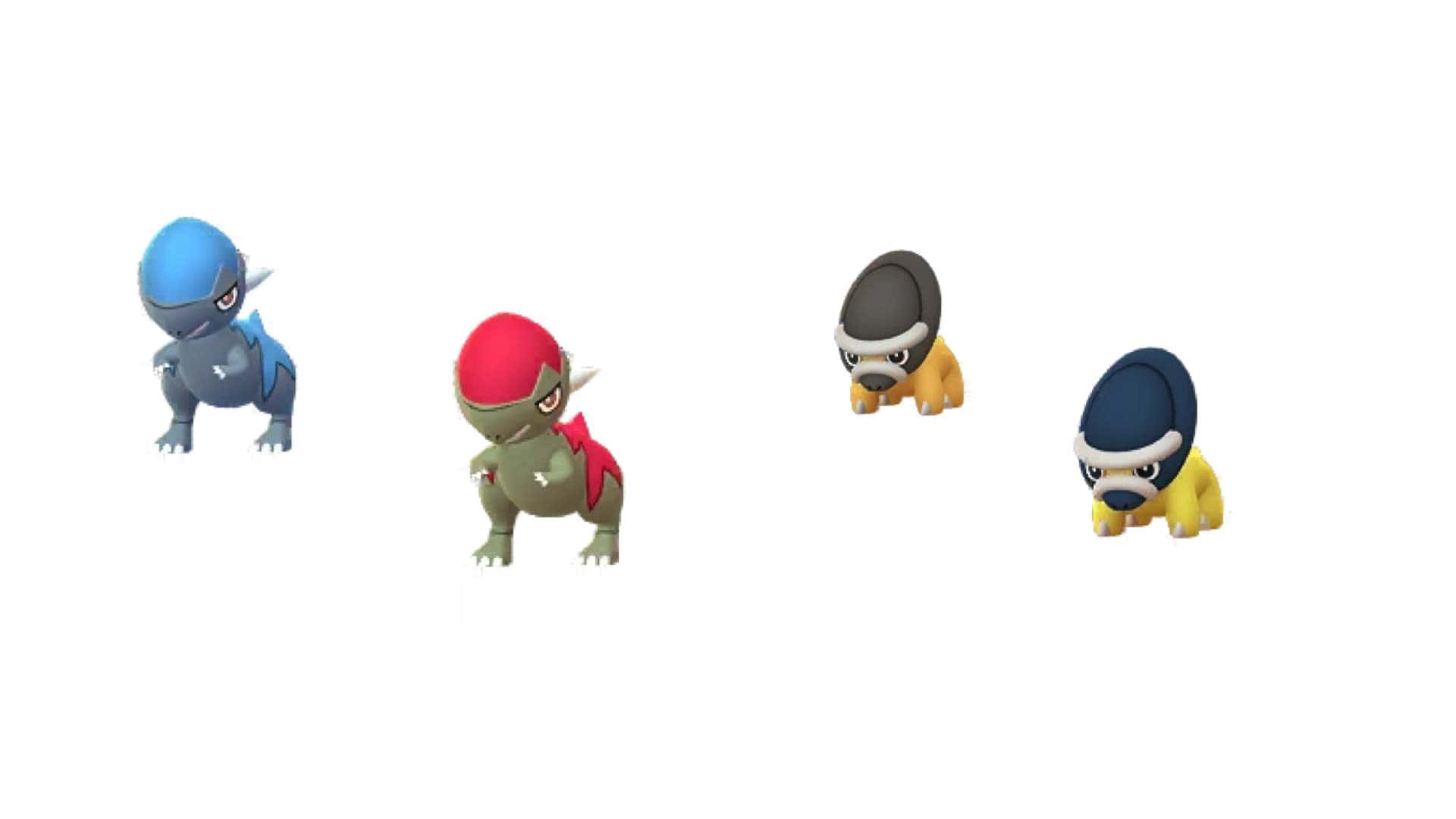 Blue And Red Cranidos Background
