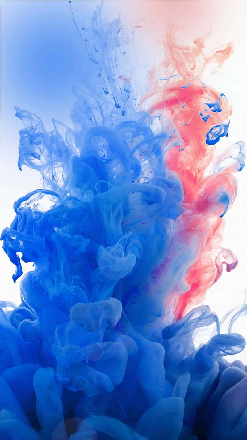 Blue And Red Ink Background