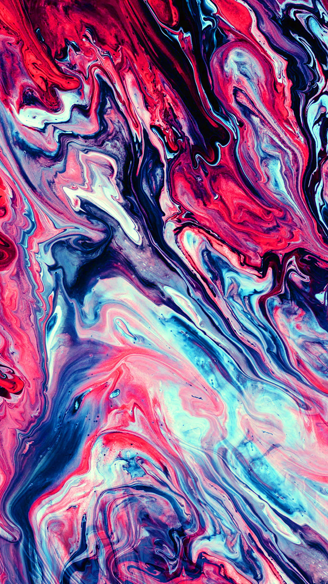 Blue And Red Marble Iphone Background