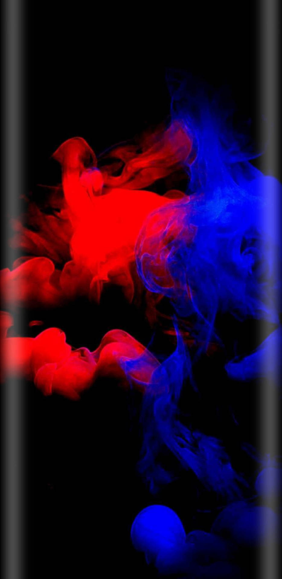 Blue And Red Smoke On Samsung Full Hd Background
