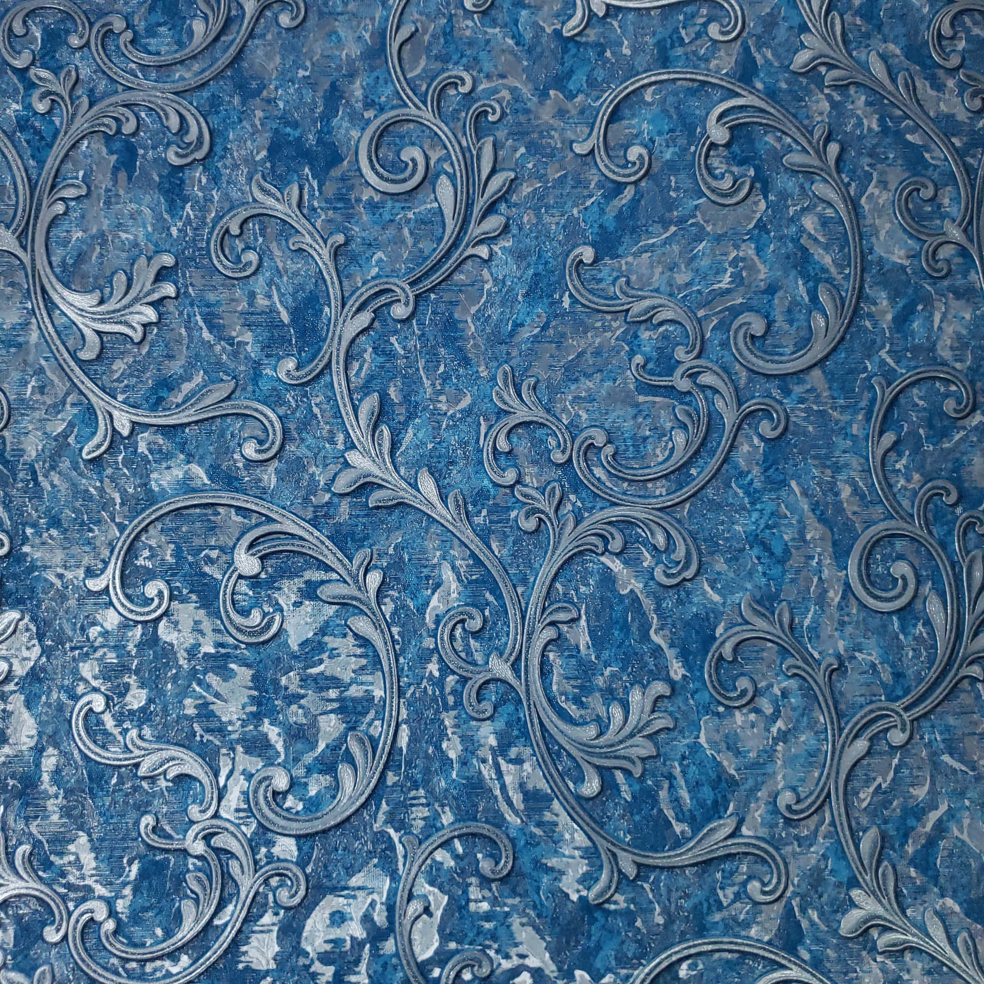 Blue And Silver Design Pattern Background