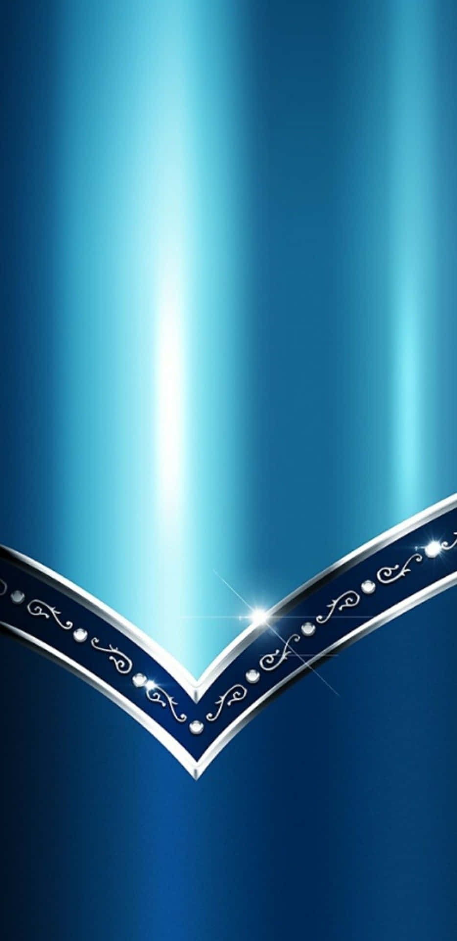 Blue And Silver Design Background