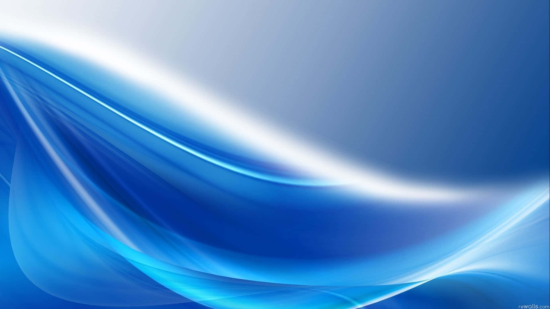 Blue And Silver Flowy Background