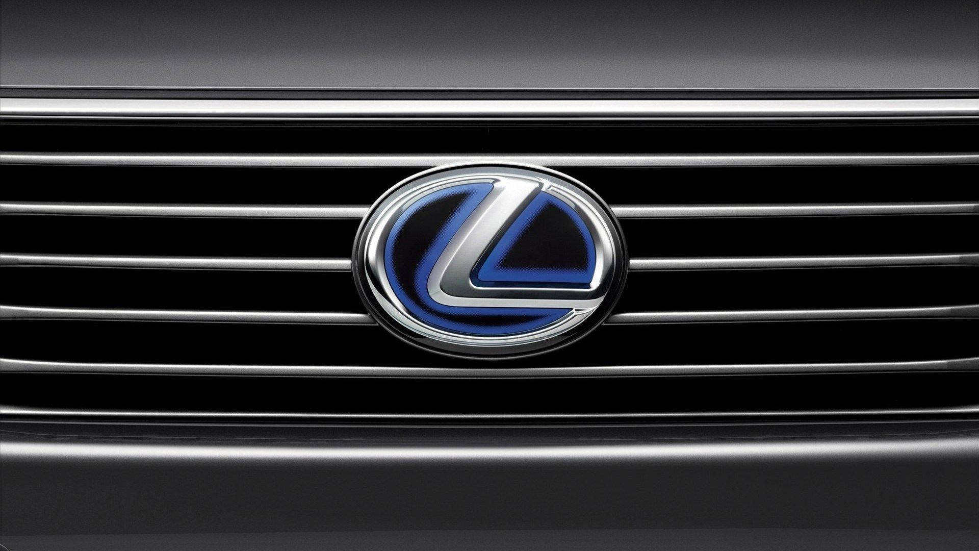 Blue And Silver Lexus Logo Background