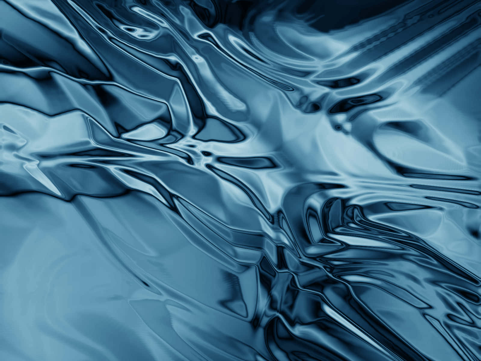 Blue And Silver Ripples Background