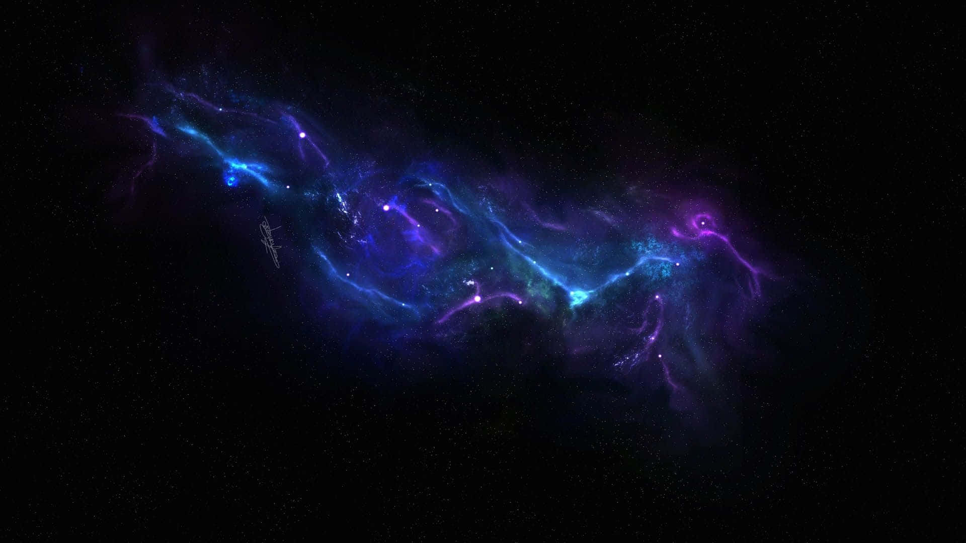 Blue And Violet Real Space Background