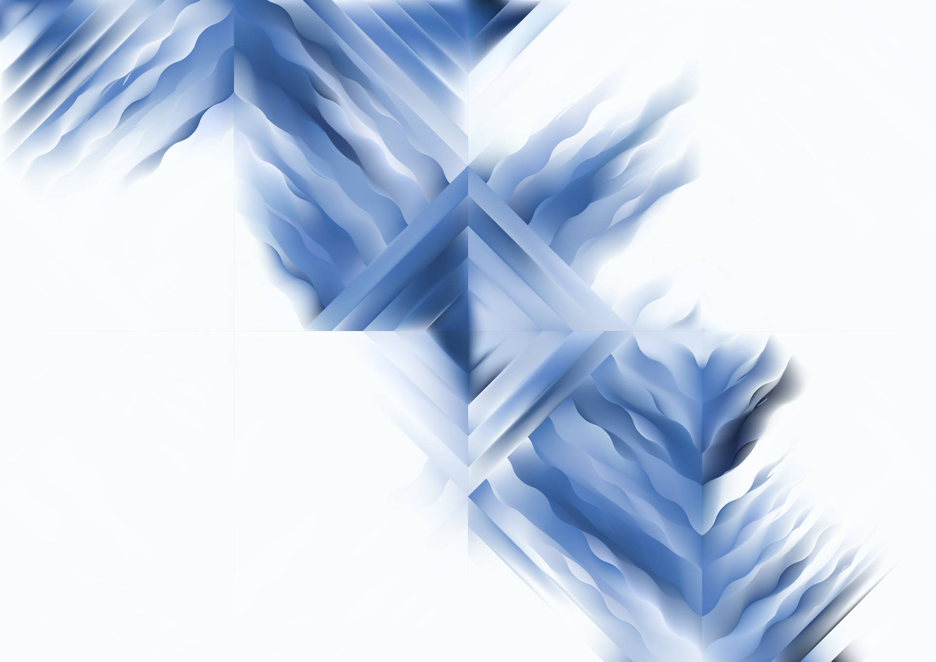 Blue And White Abstract Watercolor Background