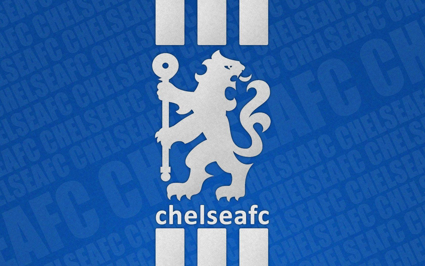 Blue And White Chelsea Fc Logo Background