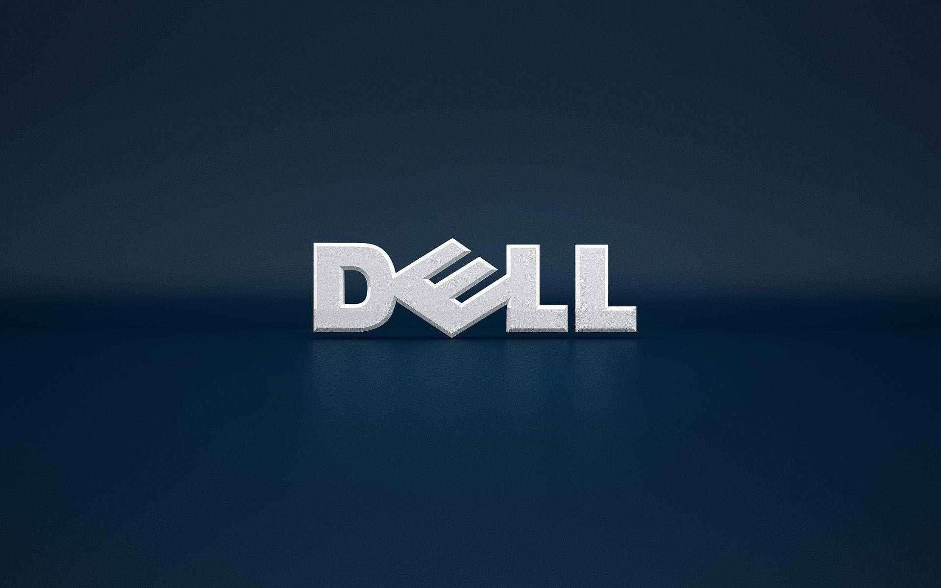 Blue And White Dell Logo Background