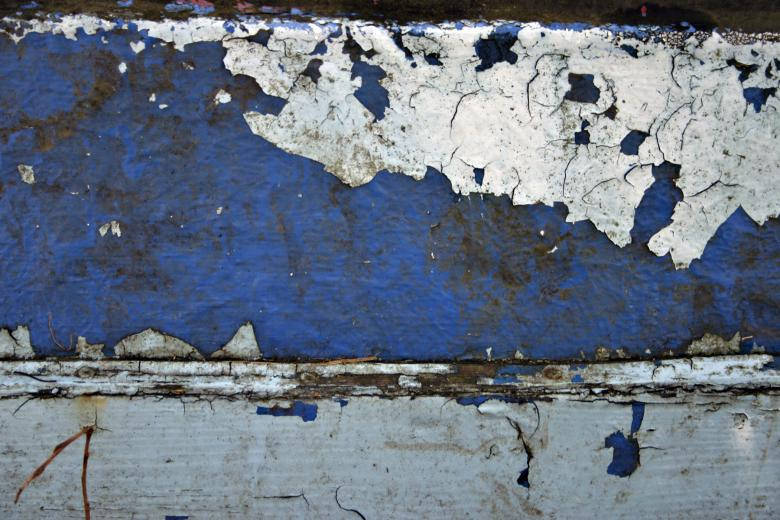 Blue And White Dilapidated Painted Wood Background