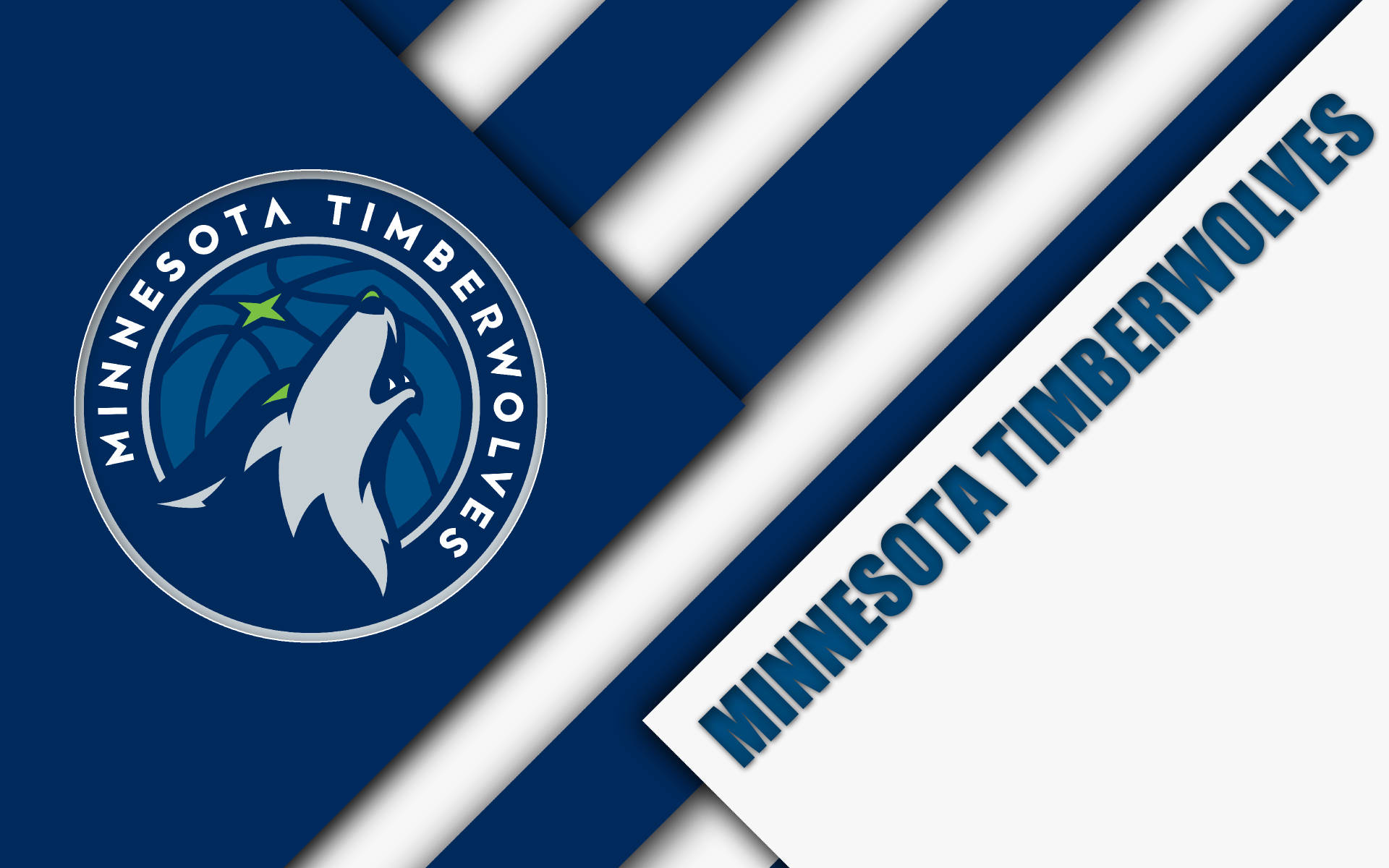 Blue And White Minnesota Timberwolves Background