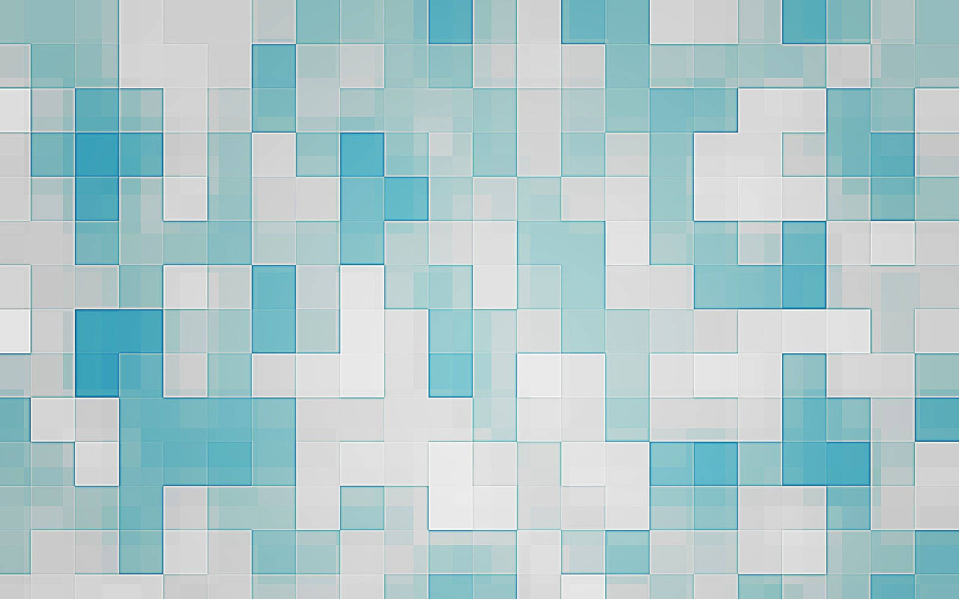 Blue And White Tetris Abstract Pattern Background