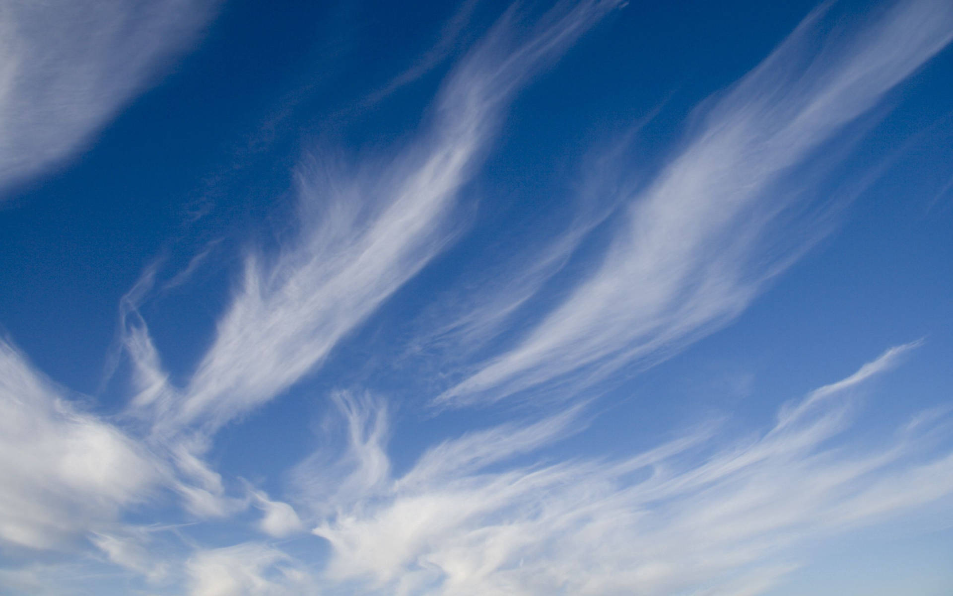 Blue And White View Of Cloudy Sky Background