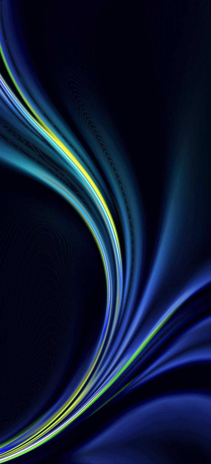 Blue And Yellow Abstract Oneplus 9r Background