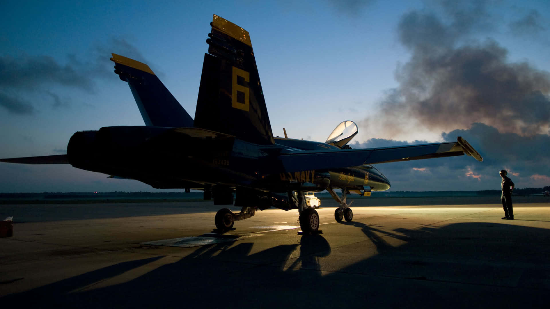 Blue Angels Aircraft Silhouette Background