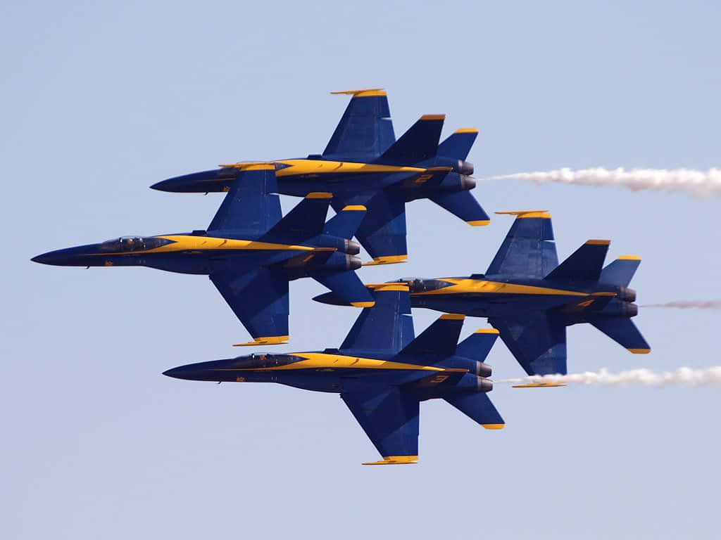 Blue Angels Diamond Formation Background