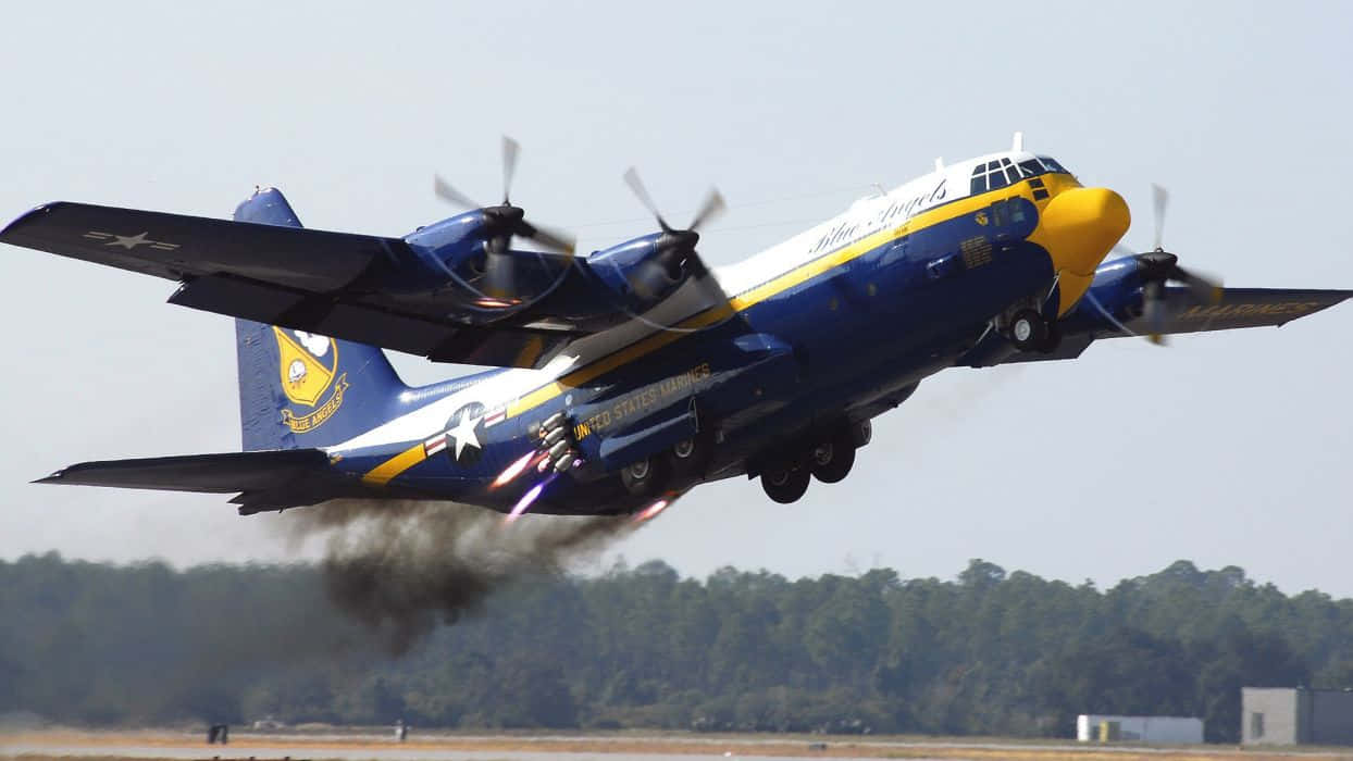 Blue Angels Lockheed C-130 Hercules Background